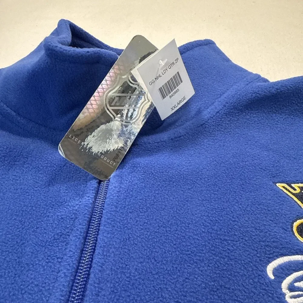 GG NHL Quarter‎ zip St.louis Blues Pullover, NWT, NHL, Hockey, Christmas